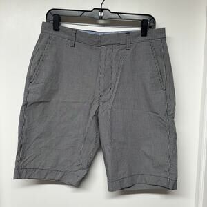 J.Crew Mens Black White Gingham Checkered Shorts Size 31 Inseam 10" Preppy